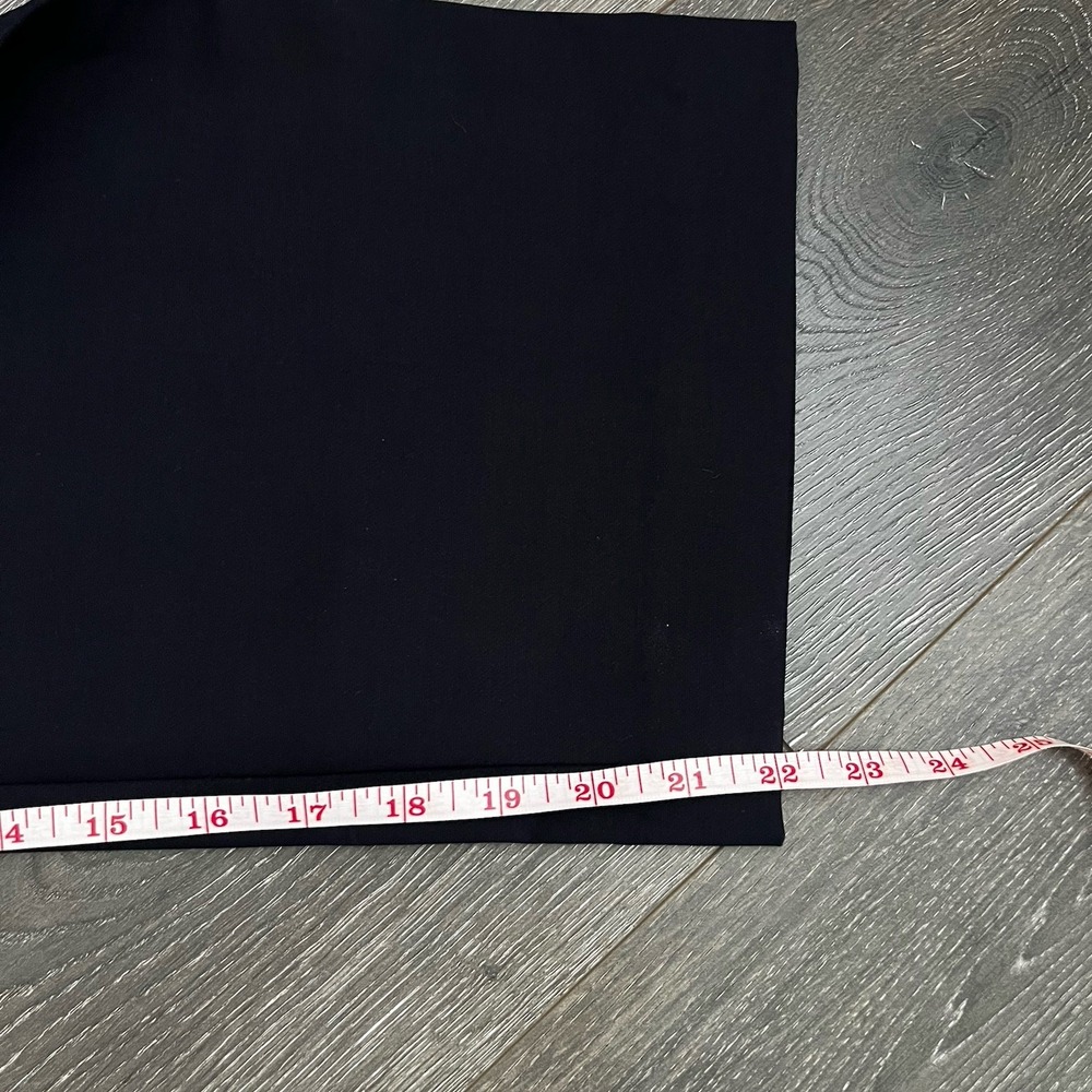 Talbots Pants Women's 14P Black Heritage Cropped Academia Stretch Flat Front - Picture 5 of 8